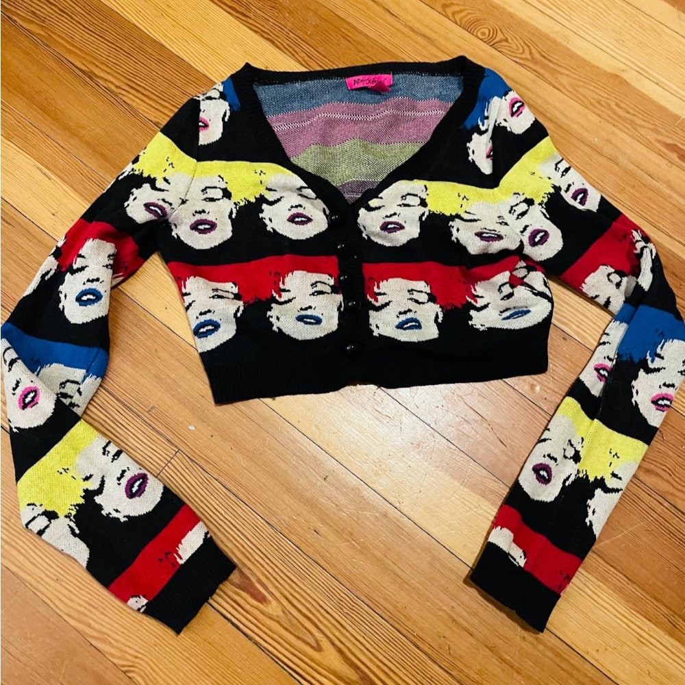Women's Sweater Vintage Betsey Johnson size l